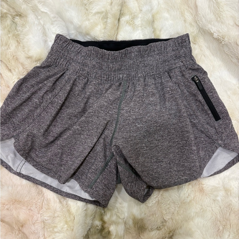 Lululemon Athletica Heathered Gray Athletic Shorts